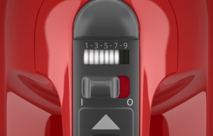 The KitchenAid Digital Control - easy up/down arrows change the speed
