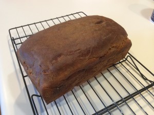 Whole wheat bread loaf