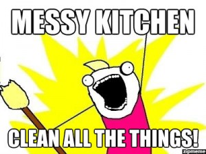 Messy Kitchen