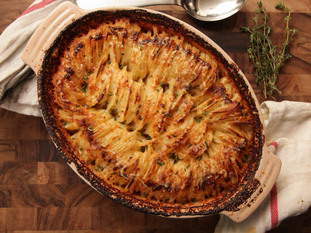 Hasselback Potatoes Gruyere
