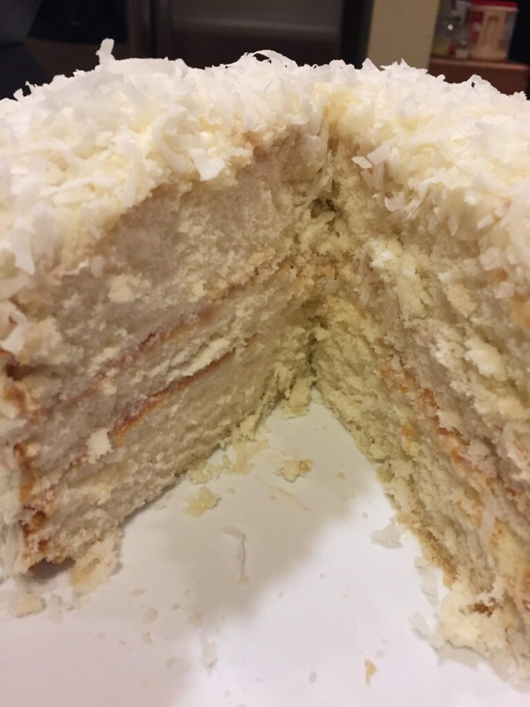 Old Fashioned Coconut Cake