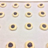 Unbaked Raspberry Thumbprint Cookies