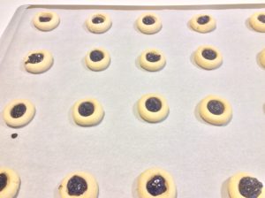 Unbaked Raspberry Thumbprint Cookies