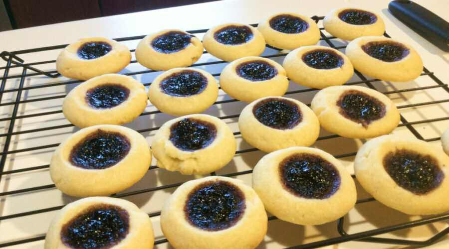 Raspberry Thumbprint Cookies