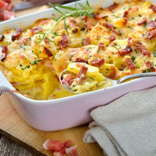 Wilma\'s Scalloped Potatoes with Ham - Baking Naturally
