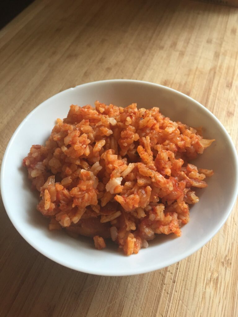 Charleston Red Rice in small bowl