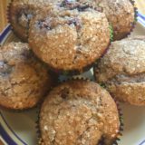Black Raspberry Muffins on a plate