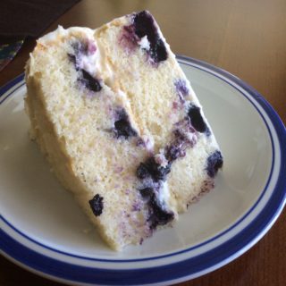 All-Natural Lemon Blueberry Cake