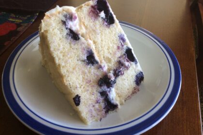 All-Natural Lemon Blueberry Cake