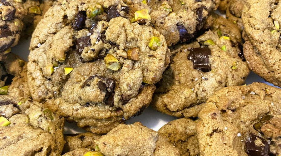 Chocolate Chip Cookies close up view