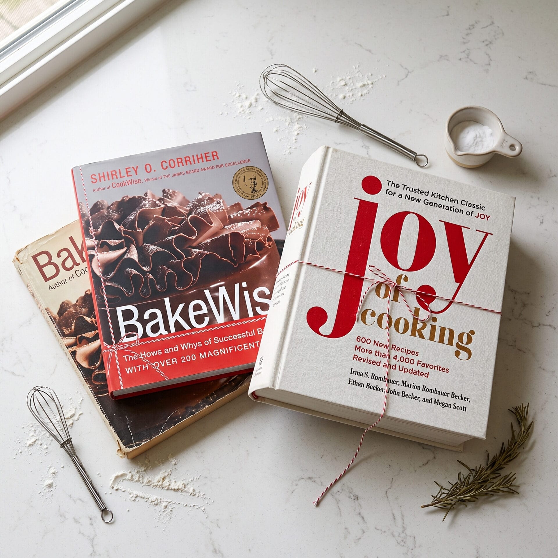 Best All-Time Cookbooks on a counter