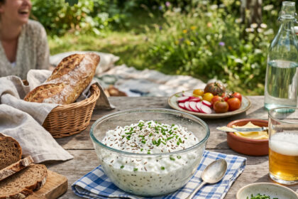 Bowl of Alpine Village Cottage Cheese on a table