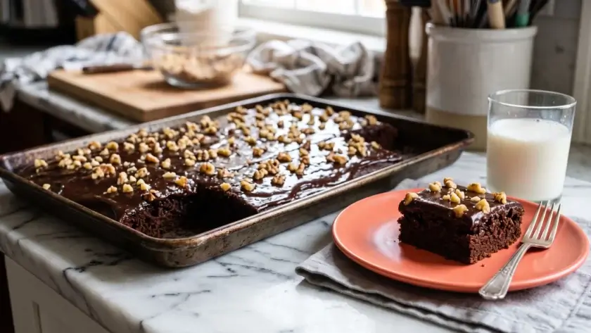 High Altitude Texas Sheet Cake
