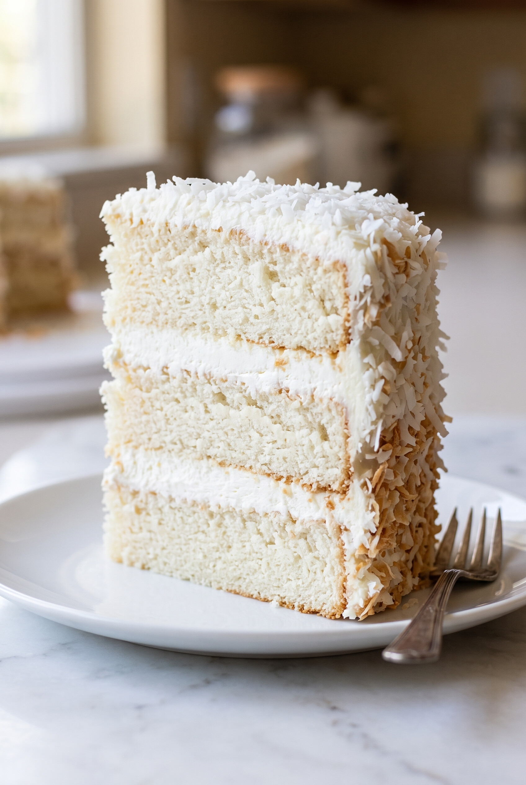 High-Altitude Coconut Cake
